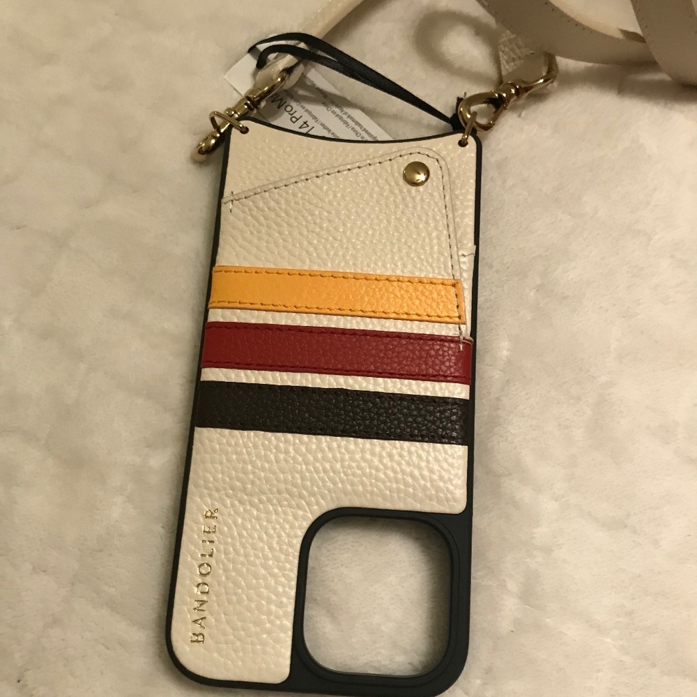 Bandolier iPhone 14 Pro Max Phone Case And Wallet With Adjustable Strap